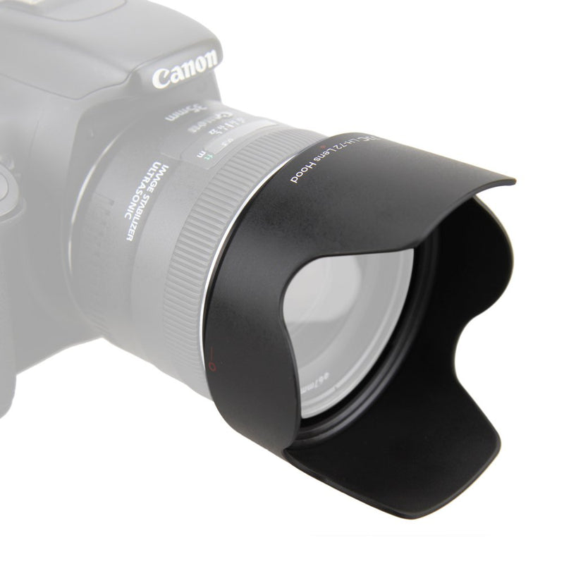 JJC Dedicated Reversible Lens Hood Shade Protector for Canon EF 35mm f2 is USM Lens Replaces Canon EW-72 Lens Hood, with Button to Lock or Release