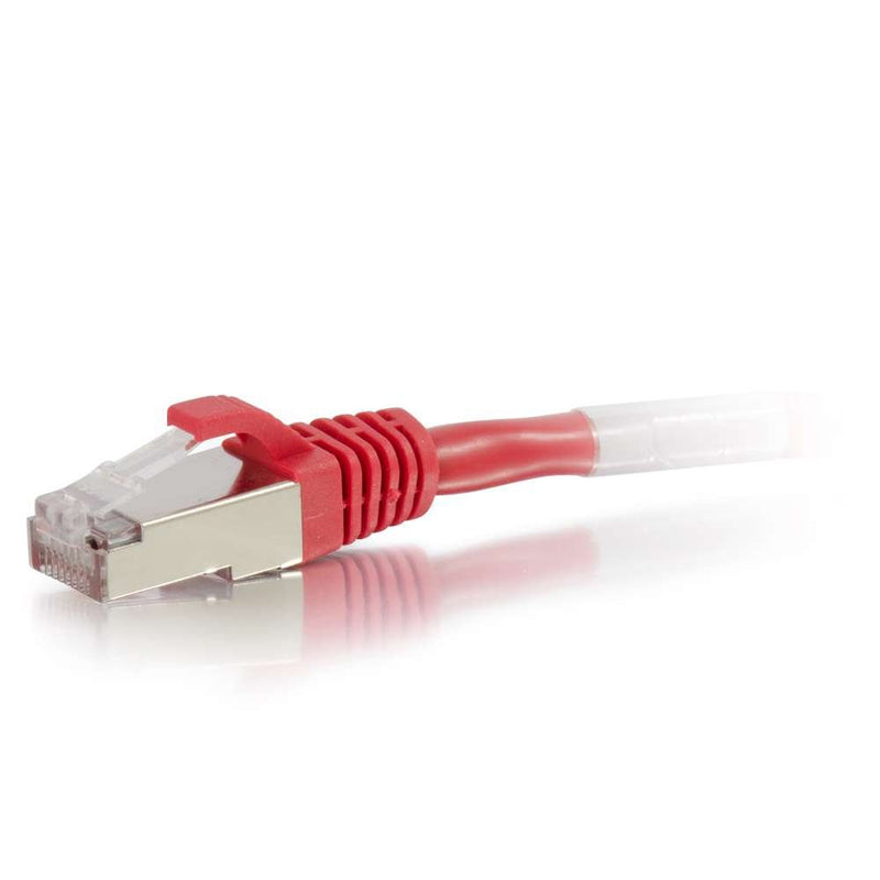 C2G 00852 Cat6 Cable - Snagless Shielded Ethernet Network Patch Cable, Red (12 Feet, 3.65 Meters) STP 12 Feet