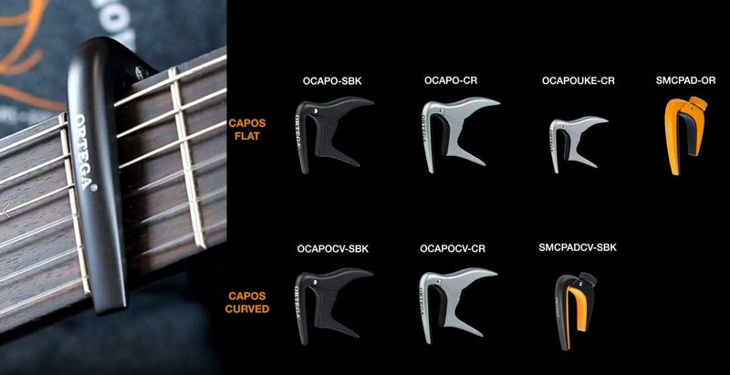 Ortega Guitars SMCPAD-OR Spider Monkey Capo for Classical Flat Fretboards