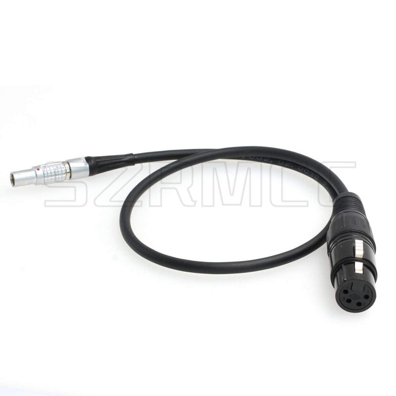 SZRMCC 2 Pin Male to XLR 4 Pin Female Power Cable for ARRI Alexa Camera kit 12V to Practilite 602 Camera Monitor (Straight Cable) Straight Cable