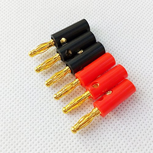 HIGHROCK 20 Banana Speaker Wire Cable Screw Plugs Connectors 4mm