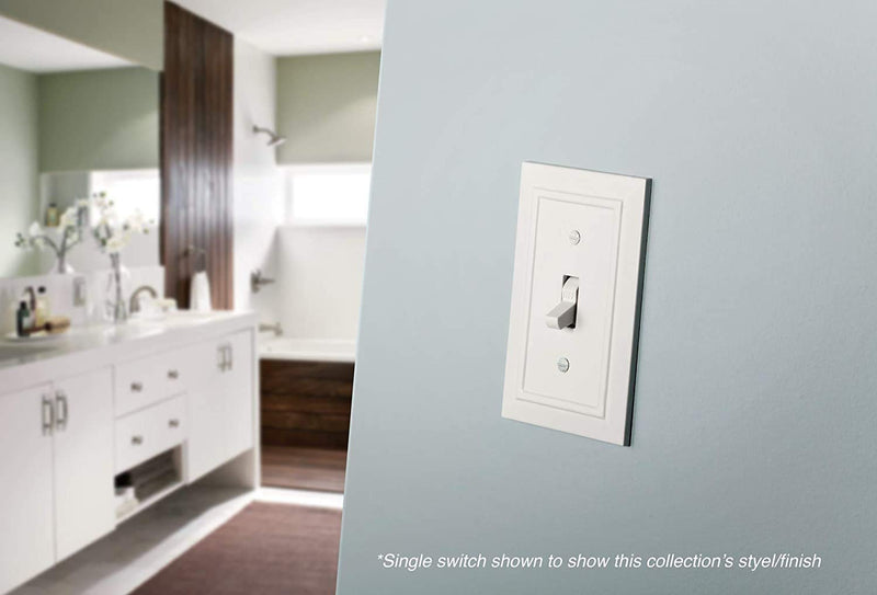 Franklin Brass W35252-PW-C Classic Architecture Single Switch Wall Plate/Switch Plate/Cover, White