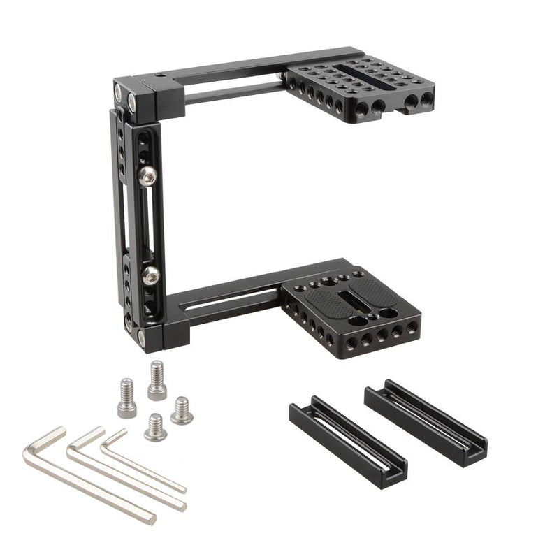 CAMVATE Adjustable Camera Cage Fit for Right Handle and Left Handle Camera(Basic)