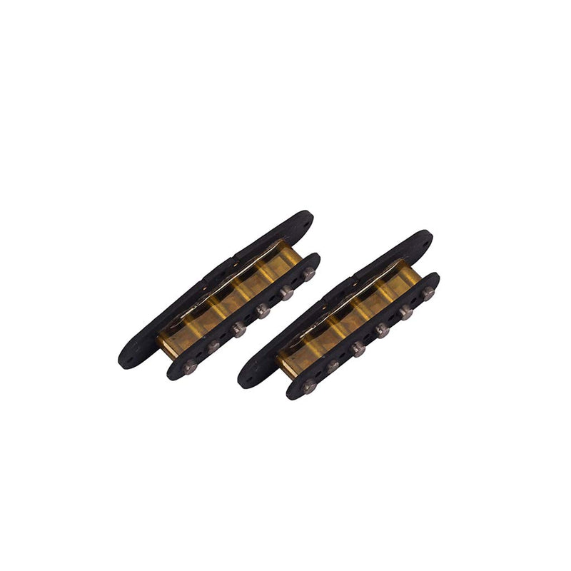 Alnicov 2PCS Single Coil Vintage Guitar Pickups 52MM Alnico 5 Bridge Pickups for ST Guitar(Black)