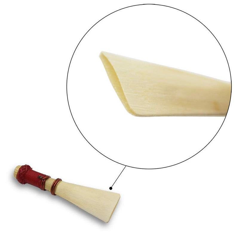MUPOO Bassoon Reeds 5 PCS, Medium Hard Bamboo Bassoon Reed Instrument Accessories