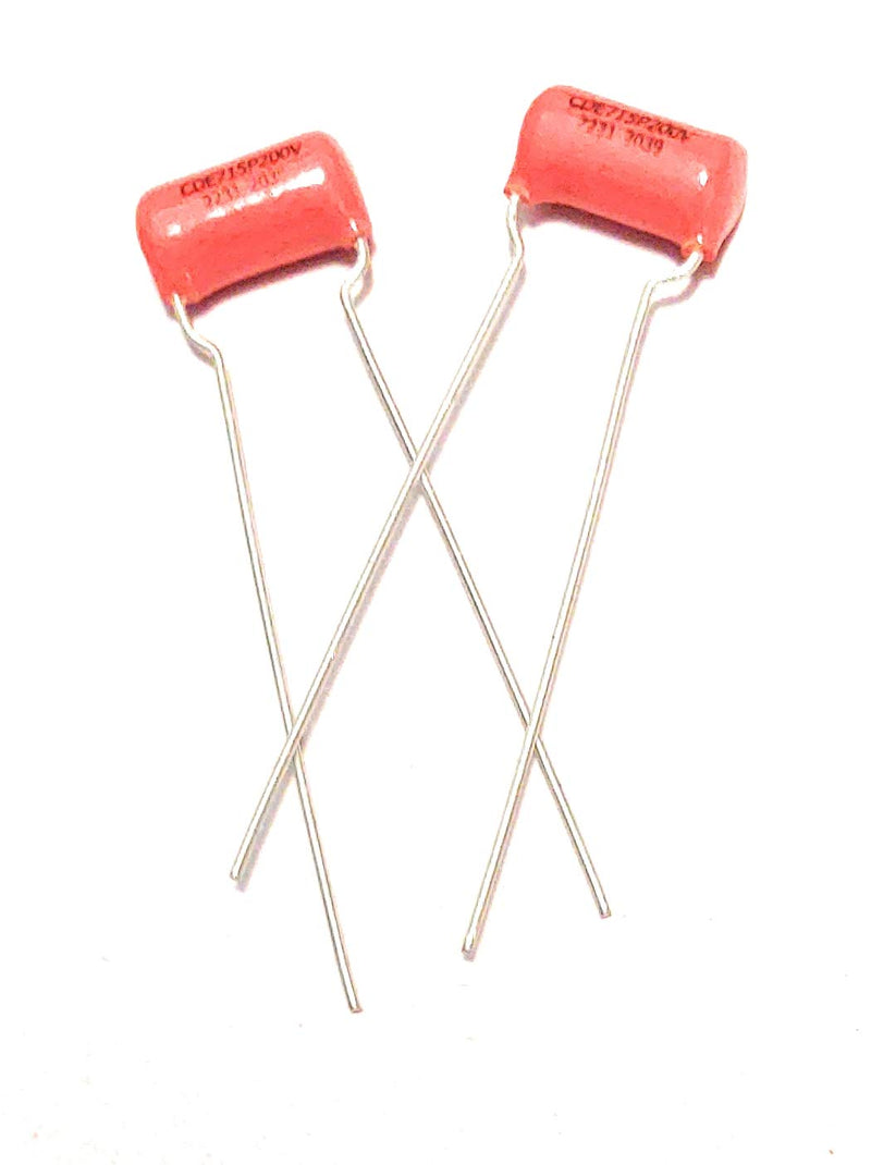 2x (1 Pair) .022uf 200v ORANGE DROP 715P Tight Tolerance Polypropylene Guitar Tone Capacitors Small Size