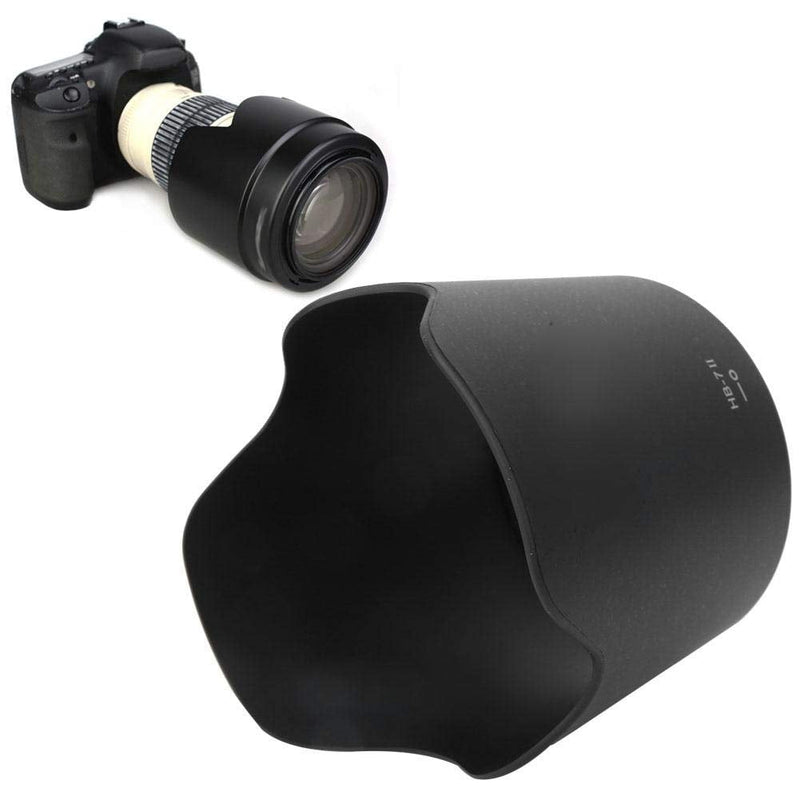 Camera Lens Hood, HB-7II Durable Black Plastic Mount Lens Hood for Nikon AF 80-200mm f/2.8 D ED Lenses.