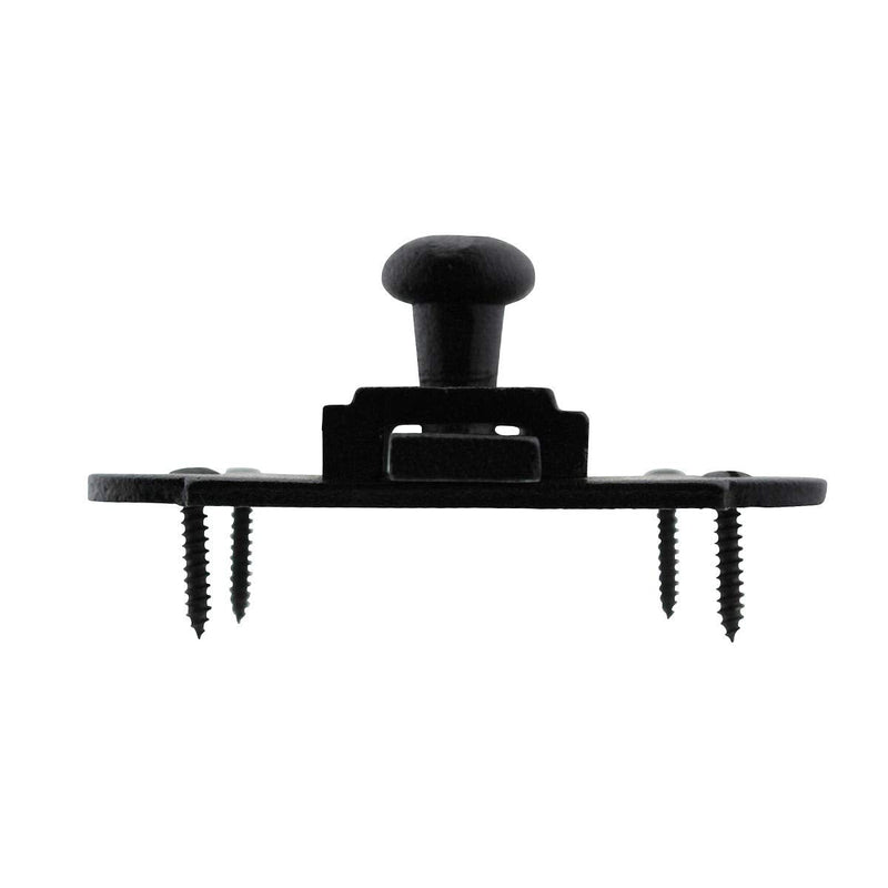 Renovators Supply Manufacturing Black Slide Bolt Door Latch 3.25" X 1.25" Antique Wrought Iron Small Metal Sliding Latches for Windows Or Cabinet Doors Rust Resistant Locks with Hardware