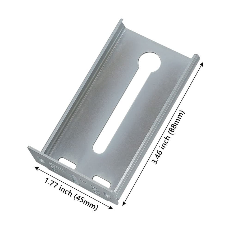 5 Pairs Rear Mounting Brackets for Drawer Slide - LONTAN B4502 Cabinet Drawer Bracket Drawer Track Guide Kitchen Replacement Parts for 1.77 inch(45mm) Width Furniture Gildes Rear Mount Brackets 5pair