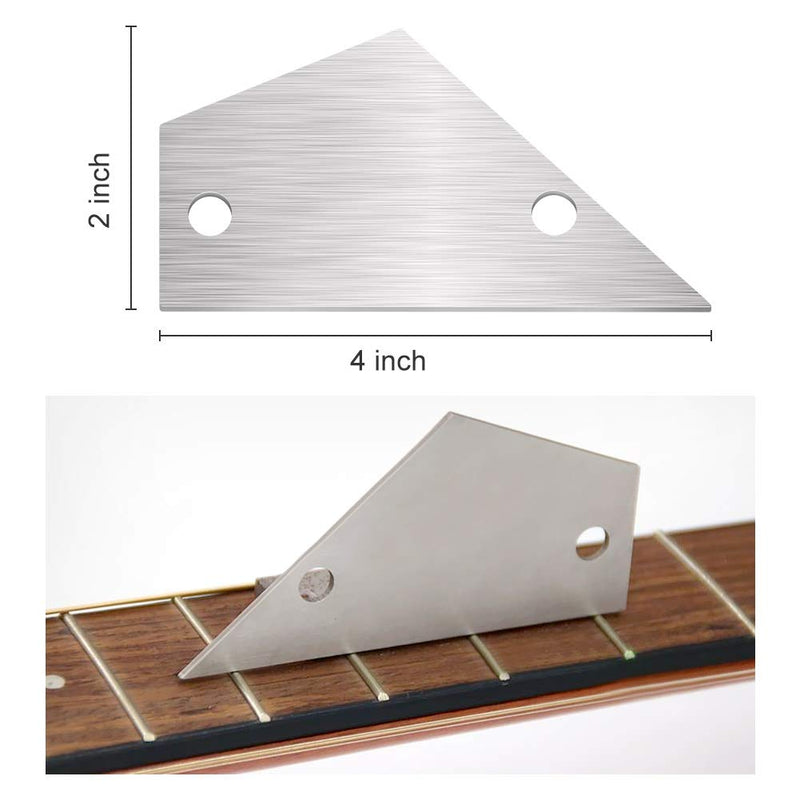 Guitar Neck Notched Straight Edge Fret Rocker String Height Gauge, Luthiers Tool for Guitar Fretboard and Frets