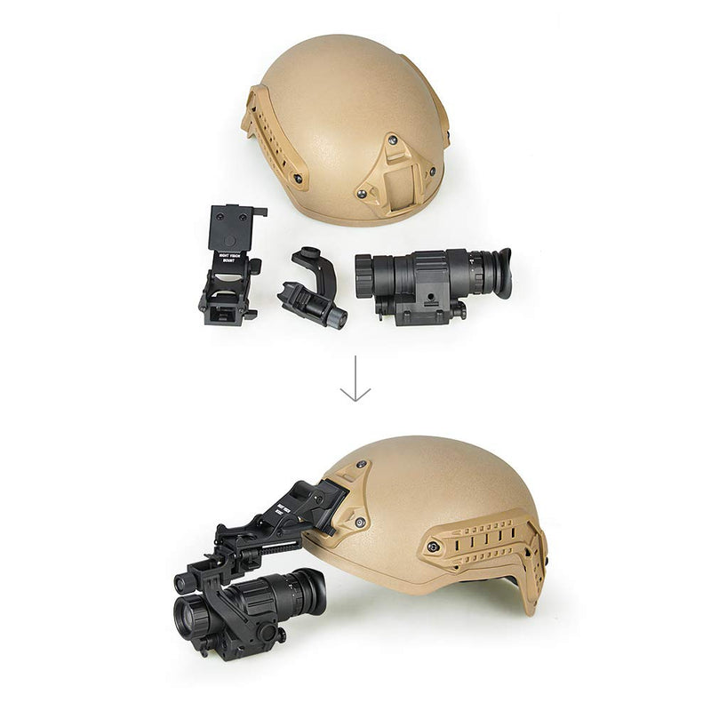 PSV-14 Rhino Mount Night Vision Goggles Mount NVG Mount Tactical Helmet Mount Tan