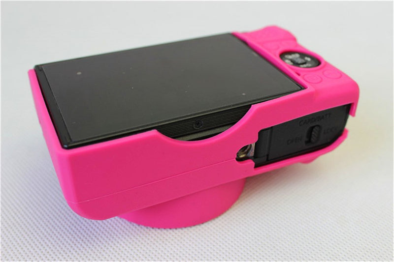 G7 X Mark II Case, BolinUS Fullbody Ultra-Thin Lightweight Rubber Soft Silicone Case Bag Cover for Canon PowerShot G7 X Mark II -Rosered Rosered