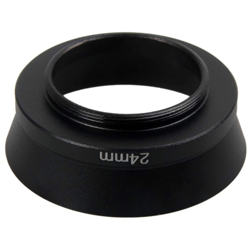 24mm Screw-in Special Metal Lens Hood Shade Lens Protector Adapter for Rollei 35 35T 35TE Film Camera