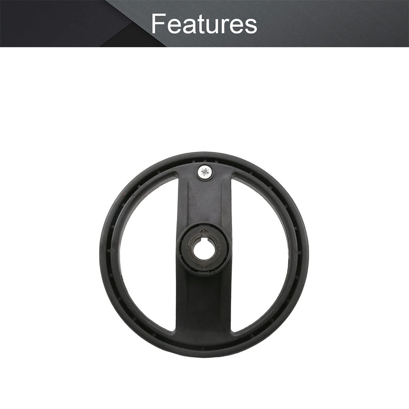 Othmro 1Pcs Hand Wheel 16mm Center Hole Diameter 160mm Handwheel Diameter Black 2 Spoked Lathe Handwheel Round Three Hand Wheel with Revolving Handle for Lathe Milling Machine Grinders 1pcs 16 160mm