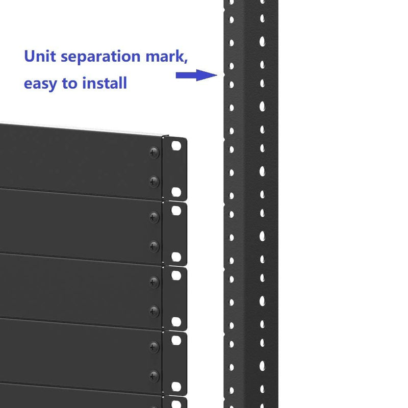 Jingchengmei 4U Rack Rails Kit with Hardware - 2 Pieces (4URR)