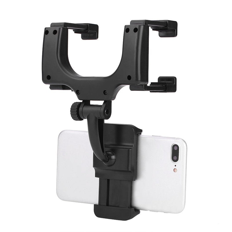360° Rearview Mirror Mount Grip Clip, Car Rear View Mirror Mount Phone Holder Stand Mount for Cell Phone GPS