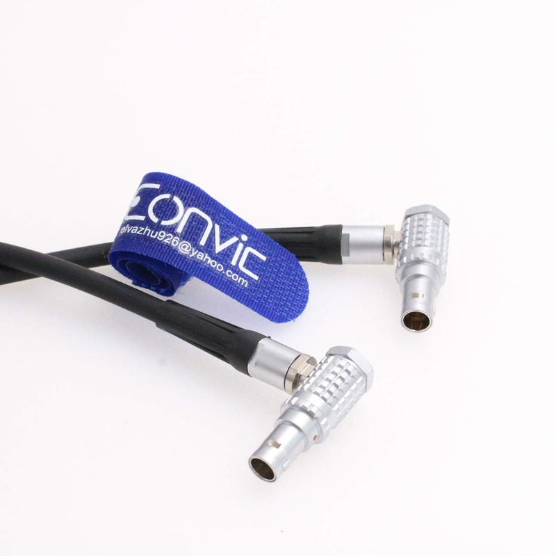 [AUSTRALIA] - Eonvic Teradek Bond/ARRI Alexa Camera Power Adapter Cable Right Angle 2 Pin (1, Coiled Cable) 