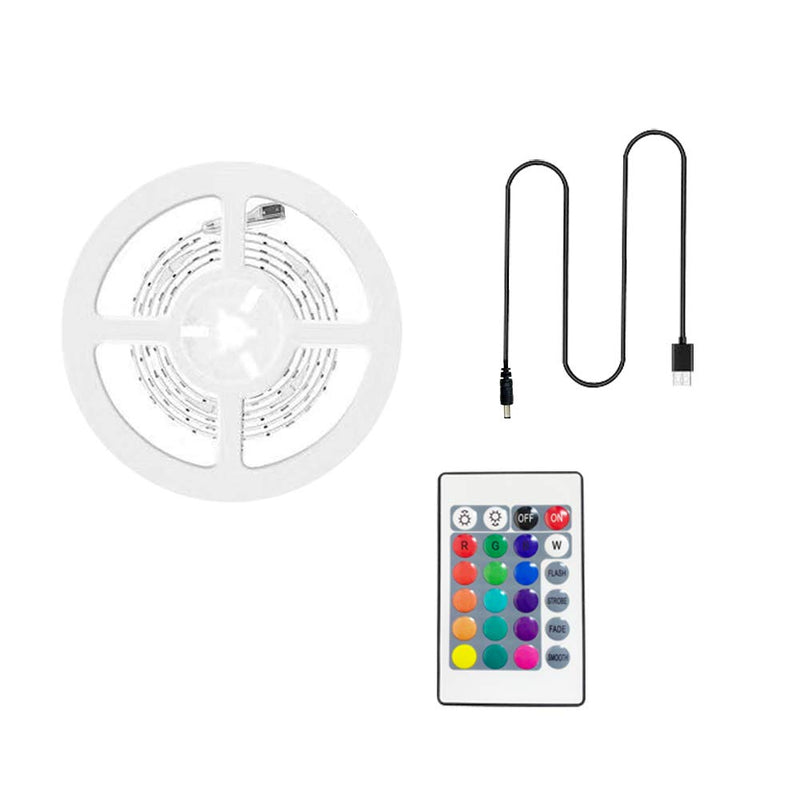 [AUSTRALIA] - LED Strip Lights, Timelux LED 5050SMD 6.56ft TV Backlight RGB Strip USB Powered for 32-60’’ TV, Living Room Decor, PC Monitor with 24 Keys Remote Control 