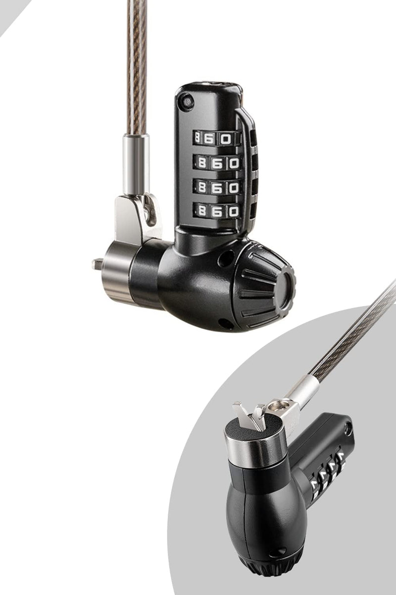 Laptop Lock Universal Laptop Cable Lock Combination Computer Lock Compatible with HP Samsung DELL Slot