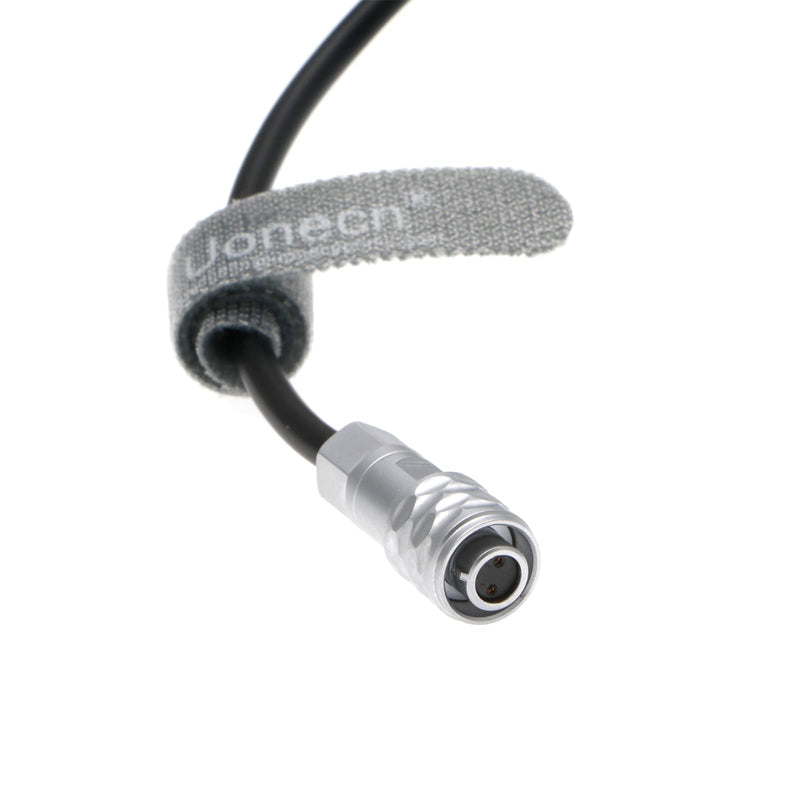 Uonecn Weipu 2 Pin Female to Right Angle DC Power Cable for Blackmagic Pocket Cinema Camera 4K Gold Mount V Mount Battery Cord 24''