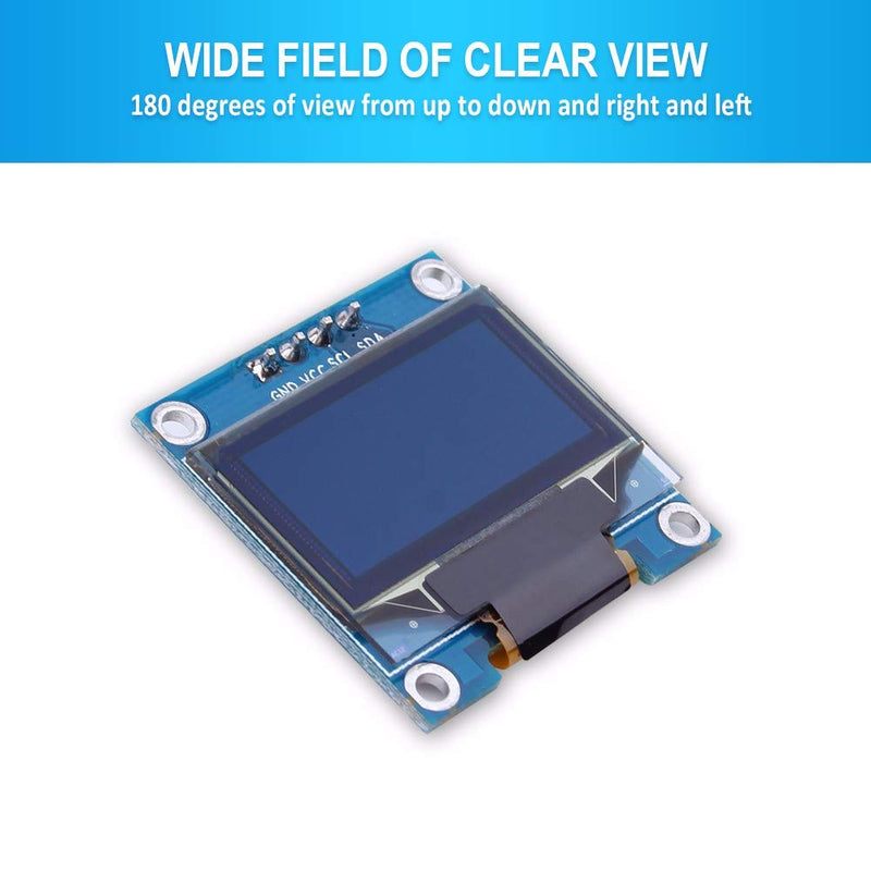 PEMENOL 5PCS OLED Display Module 128 x 64 OLED Display I2c 0.96inch OLED Display IIC Serial OLED Module with SSD1306 for Arduino Raspberry Pi and Microcontroller - Yellow Blue Light