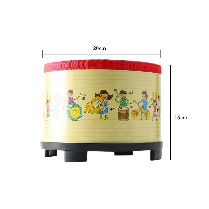 [AUSTRALIA] - Floor Tom Drum 8 inch Gathering Club Carnival Colorful Percussion Instrument with 2 Mallets Music Drum toys for Child Special Christmas Birthday Gift. (8 inch) 