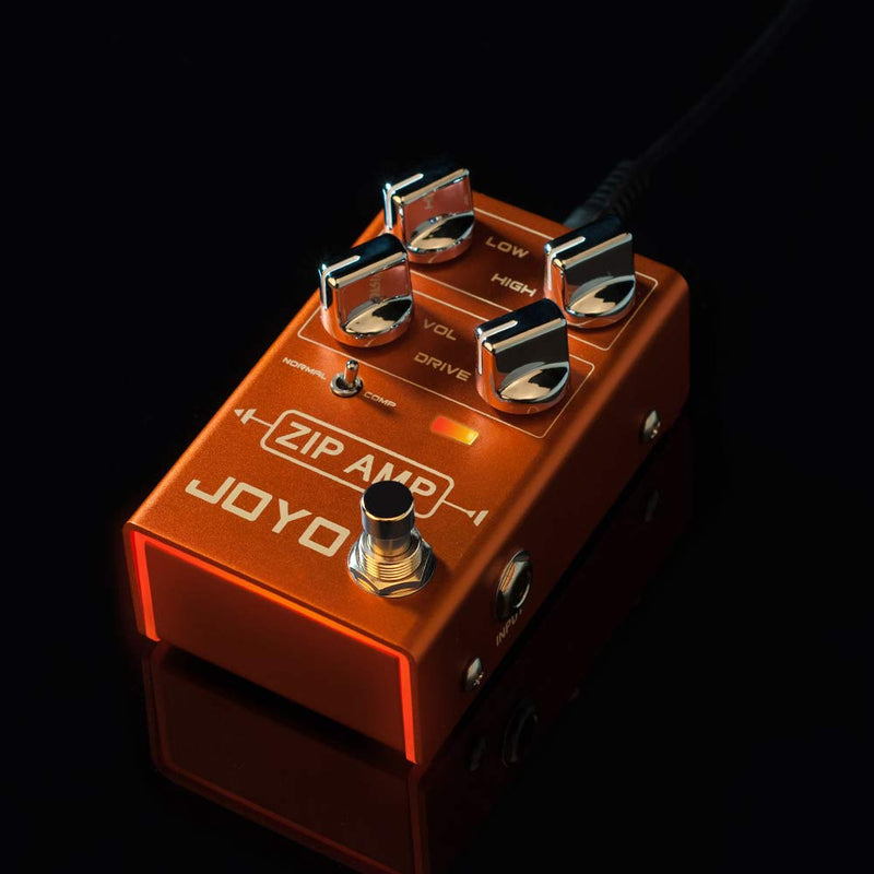 [AUSTRALIA] - JOYO ZIP AMP R-04 R Series Overdrive Pedal Strong Compression Overdrive Tone with Gain and COMP Switch for Rocker Electric Guitar Effect (R-04) 