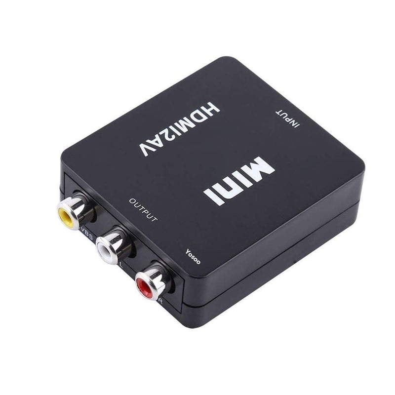 Digital HDMI to RCA Composite Video Audio AV CVBS Adapter Converter 720p/1080p (Color : Black)