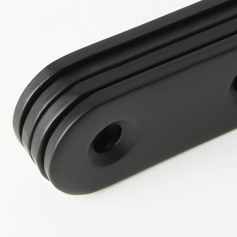 Alise 6-1/5-Inch Length Stainless Steel Flat Straight Brace Brackets Mending Plates Repair Fixing Bracket,J7350B-4P 4 Pcs Matte Black Finish 6-1/5 Inch(4 Pcs)