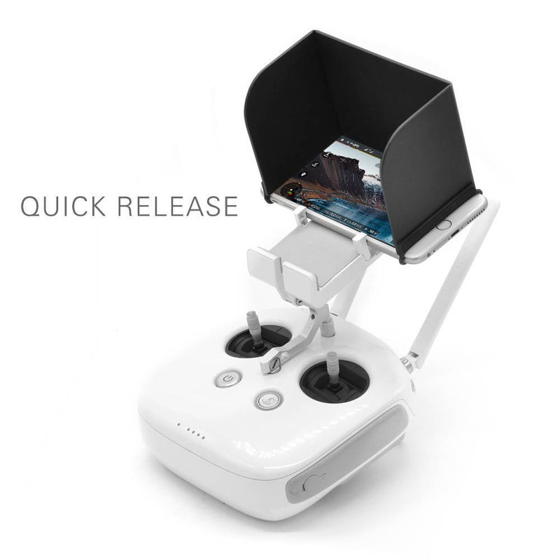 Hooshion Remote Controller Phone Monitor Sun Hood Sunshade Cover Hood Smartphone Tablet iPad Sun Shade for DJI Mavic Air 2 Pro Inspire/Phantom 3 4 M600 OSMO Accessories (7.9 inch, Black) 7.9 inch