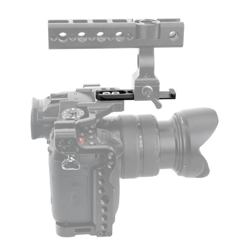 NICEYRIG NATO Rail (80mm) with Built-in Cold Shoe Applicable Camera Cage NATO Handle Clamp