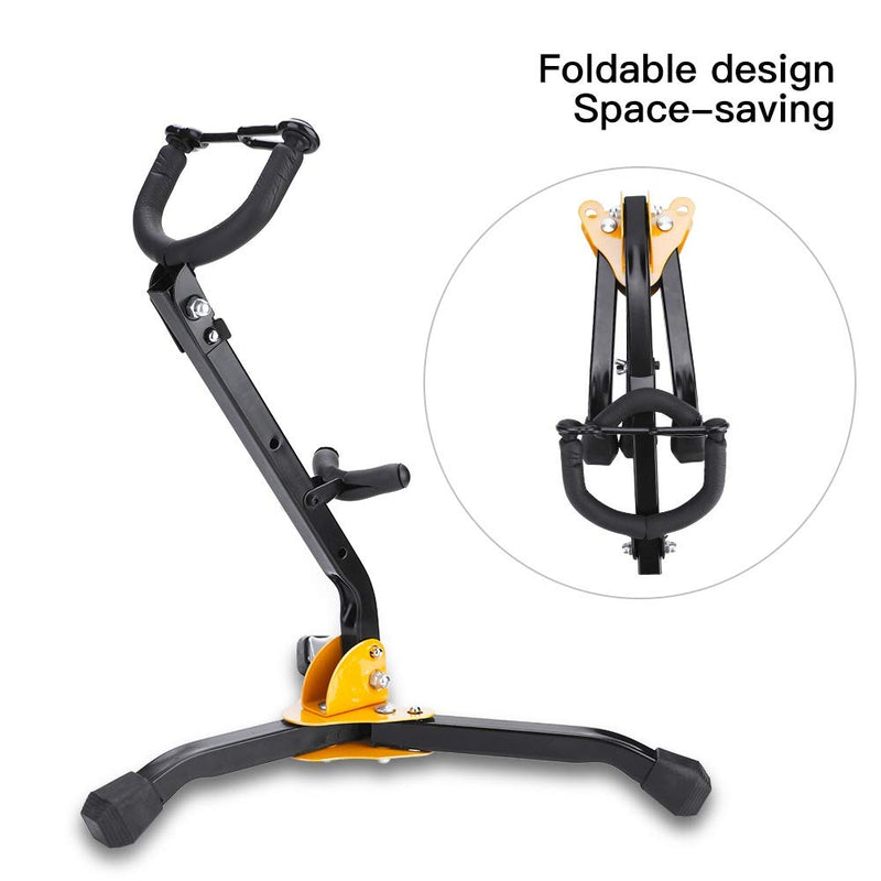 Saxophone Stand - Metal Foldable Adjustable Alto Tenor Sax Saxophone Tripod Stand