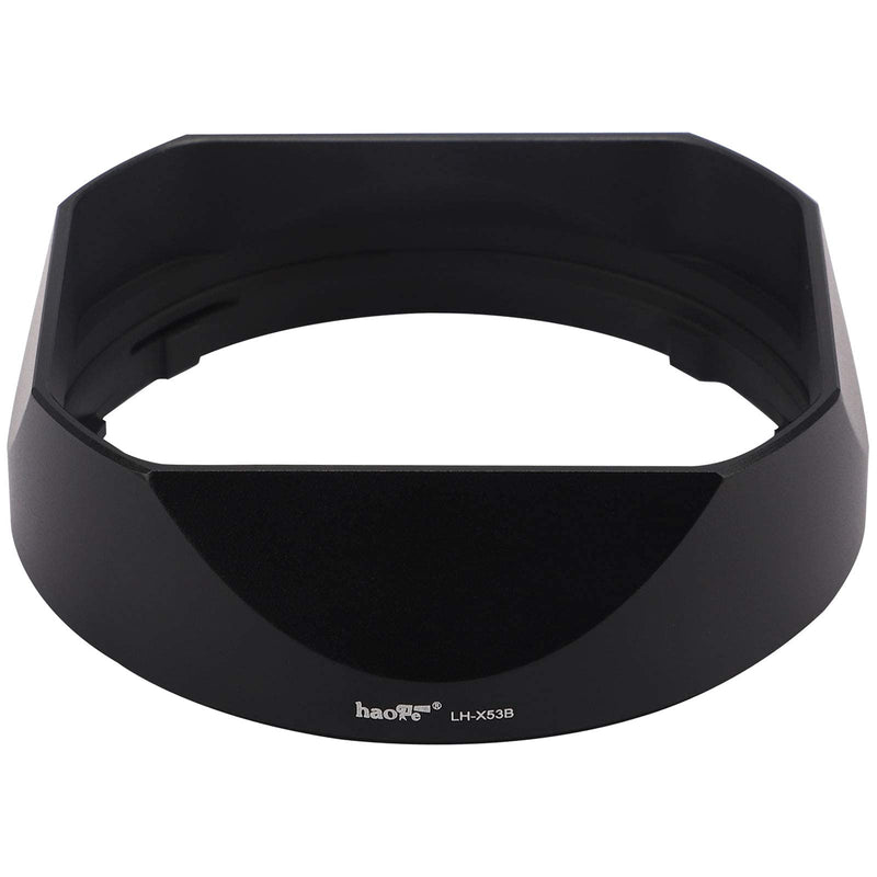 Haoge LH-X53B Square Metal Lens Hood Shade with Metal Cap for Fujifilm Fuji Fujinon XF 35mm F1.4 R / XF35mmF1.4 R Lens on Camera X-H1 XS-10 X-Pro3 X-T4 X-T3 X-T2 X-T30 X-T20