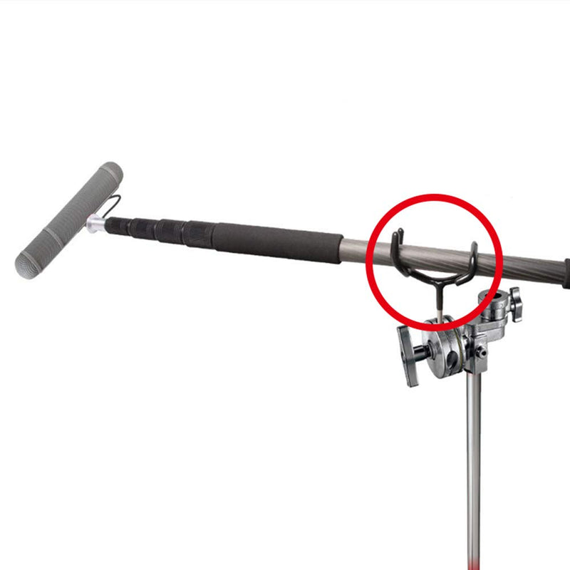 [AUSTRALIA] - ATian Microphone Metal Boom Pole Holder Audio Boom Cradle Mount Stand 