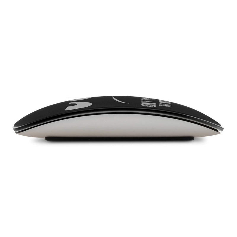 kwmobile Protector Film Compatible with Apple Magic Mouse 1/2 - Silicone Soft Cover - Durable, Non-Slip - Don't Touch My Mouse White/Black Don't touch my mouse 02-01