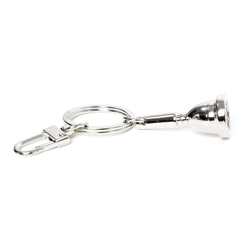 Curtis Trombone Mouthpiece Theme Key chain/Key holder/Key ring (Silver) Silver