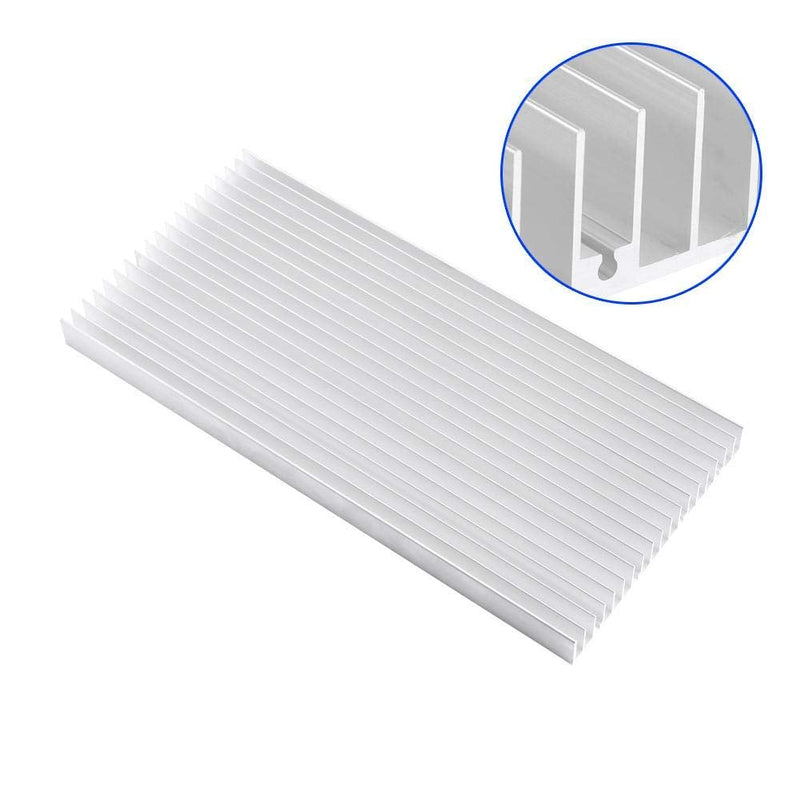 Large Aluminum Heatsink,Aluminum Heat Sink 300 * 140 * 20mm / 11.81 * 5.51 * 0.78" Big Heatsink Very Large Heat Sinks 30014020MM Heat Sinks Cooling 19 Fin Radiator for High Power LED Light