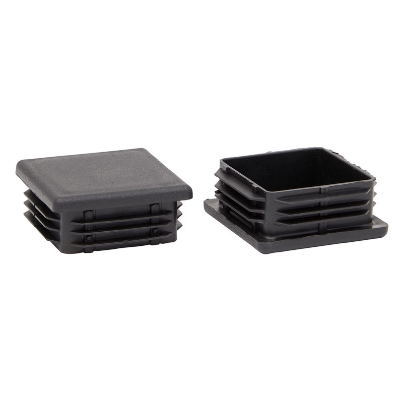 30 Pack 2 Inch Square Plastic Plugs Insert, Tubing End Caps for Chair & Furniture Glide (2x2 in)