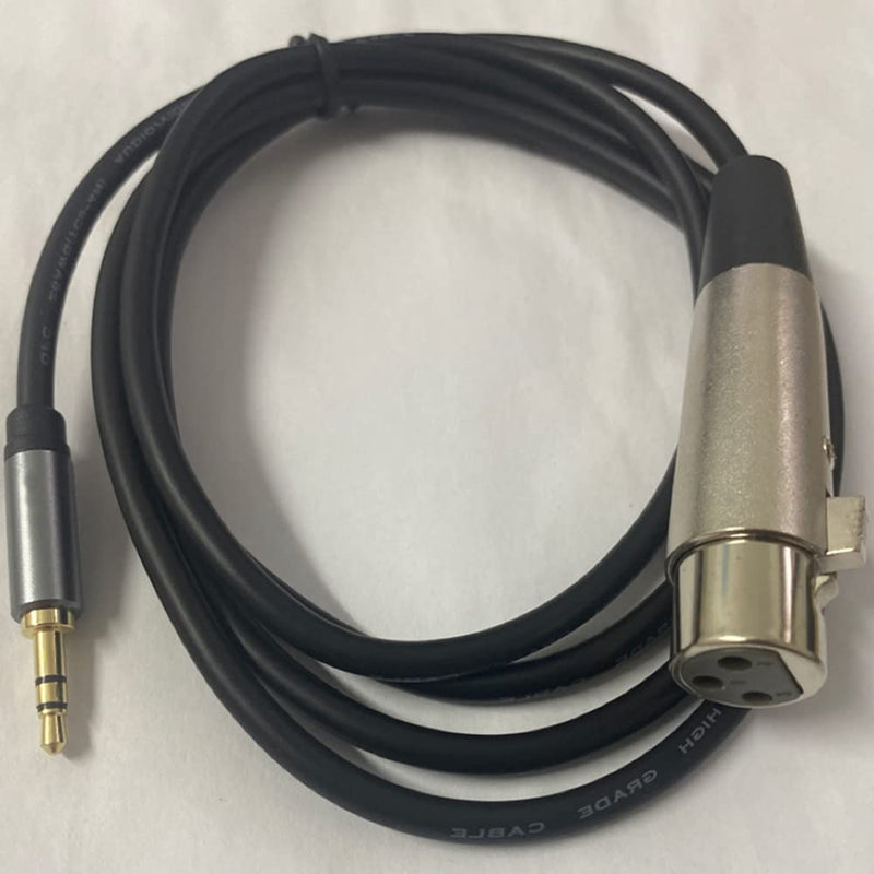 "3-pin XLR Female to TRS 3.5mm Male Microphone Cable Audio Line Microphone Adapter for Studio Sound Consoles 1.5M"