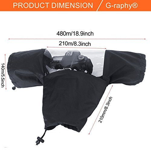 Professional Waterproof DSLR Camera Rain Cover for Digital SLR Cameras,Nikon / Canon / Sony and etc