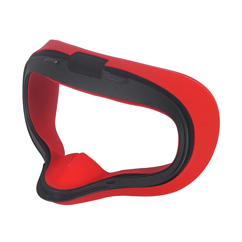 MASiKEN Face Mask for Oculus Quest, Professional Silicone Face Cover for Oculus Quest, Face Pad Sweatproof Lightproof Washable (Mask Red) Mask Red