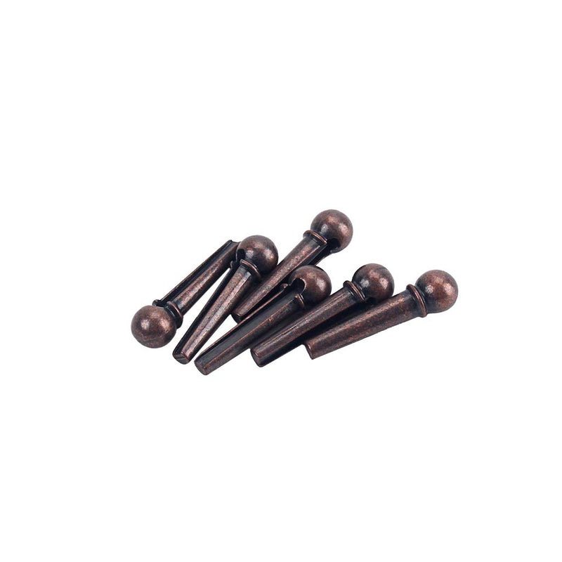 Alnicov Guitar Bridge Pins 6PCS Bronze Guitar Bridge Pins String Studs for Folk Acoustic Guitars Replacement