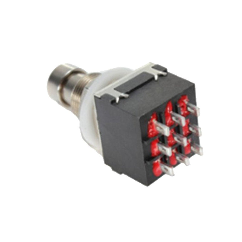 ESUPPORT 3PDT 9 Pins Box Stomp Guitar Effect Pedal Foot Switch True Bypass Metal Pack of 10