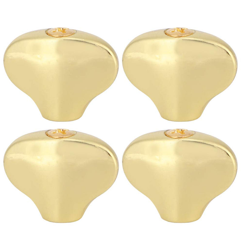 Tuning Peg Cap, Metal Tuning Peg Cap Ukulele Tuning Knob Handle Small Fish Tail Shape Guitar Shaft Buckle(Gold) Gold