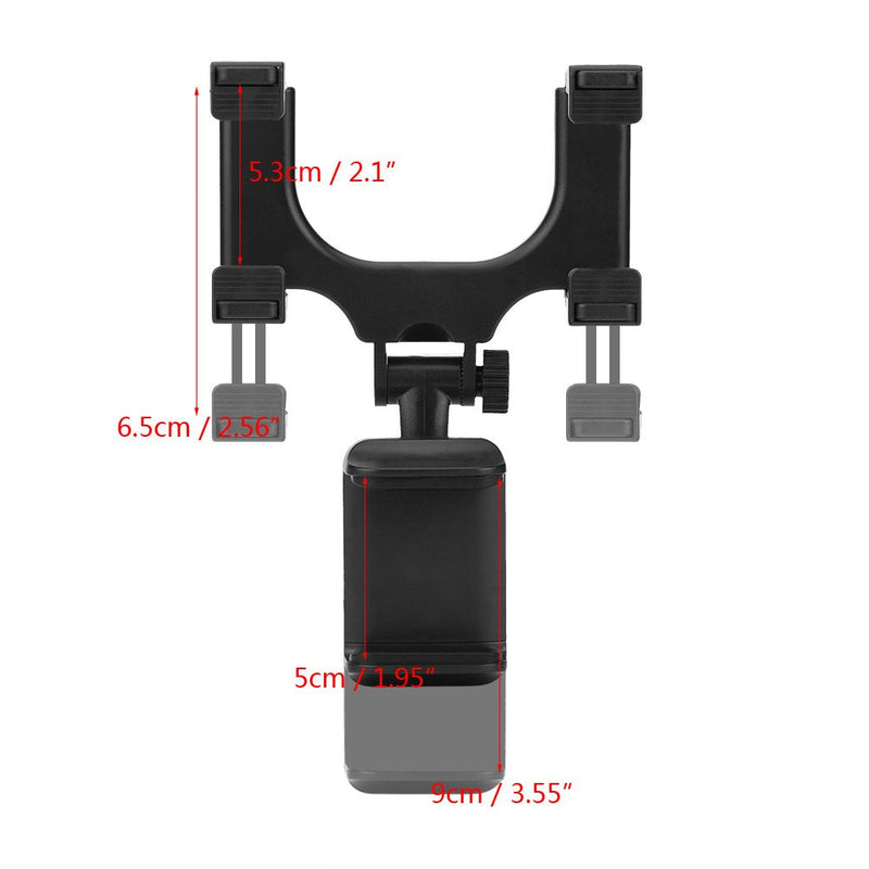Rearview Mirror Phone Holder for Car, 360° Rear View Mirror Phone Holder for Rear View Mirror Accessories