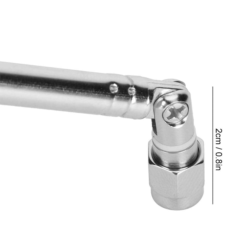 Telescopic SMA Male Radio Aerial Antenna Telescopic Antenna SMA Male Connector Silver Alloy for LimeSDR Radio Communication
