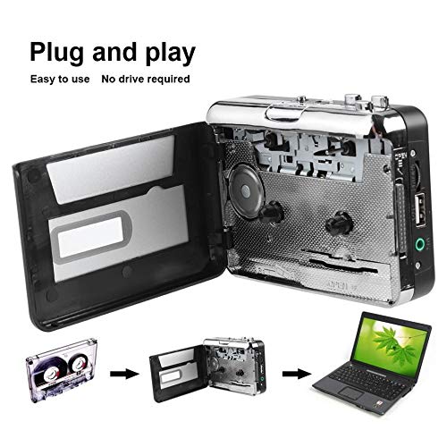 [AUSTRALIA] - TenYua Cassette Player USB Walkman Cassette Tape Music Audio to MP3 Converter Player Save MP3 File to USB Flash/USB Drive 