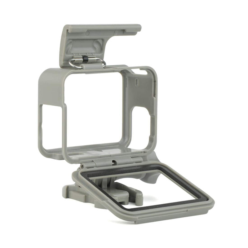[AUSTRALIA] - SOONSUN Frame Mount Housing Case for GoPro Hero 5 6 7 Black White Silver Hero 2018 Cameras Protective Housing with Buckle and Screw, All Slots Fully Accessible - Gray 