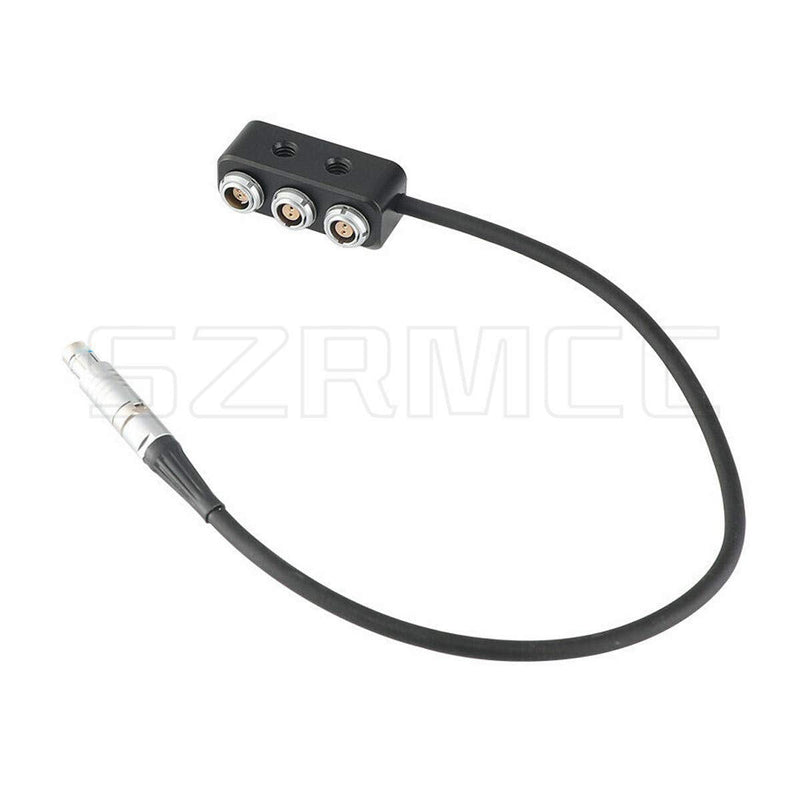 SZRMCC 1 to 3 Camera Power Splitter RS Fischer 3 Pin Male to 1x RS 3Pin and 2X 2Pin Female
