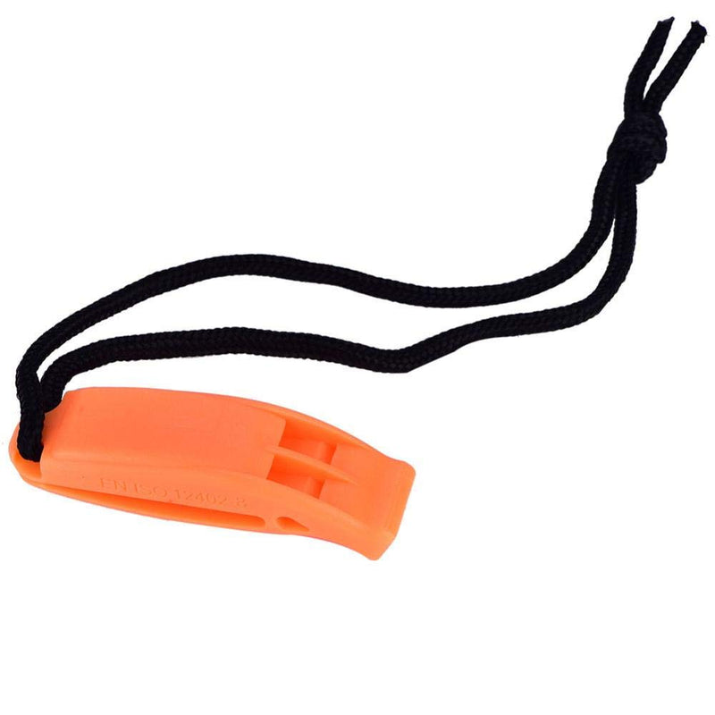 Keenso Whistle, 3Colors Loud Safety Emergency Rescue Whistle for Diving Hiking Camping orange